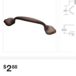 14 New Liberty Scroll Edge 3 in. Venetian Bronze Cabinet Pulls